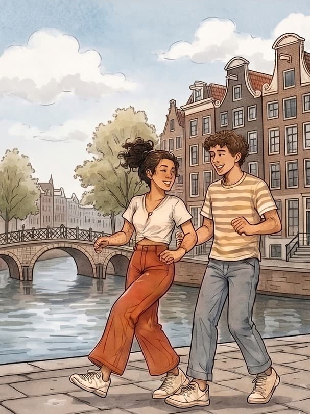 Illustratie van salsadansen — Bewolkt